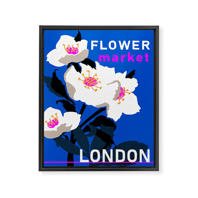 Flower Market London Framed Canvas Print Gallery Image 6