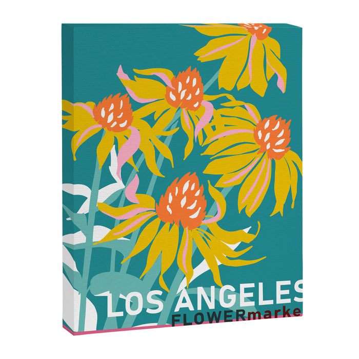 Flower Market Los Angeles Canvas Print Gallery Image 1