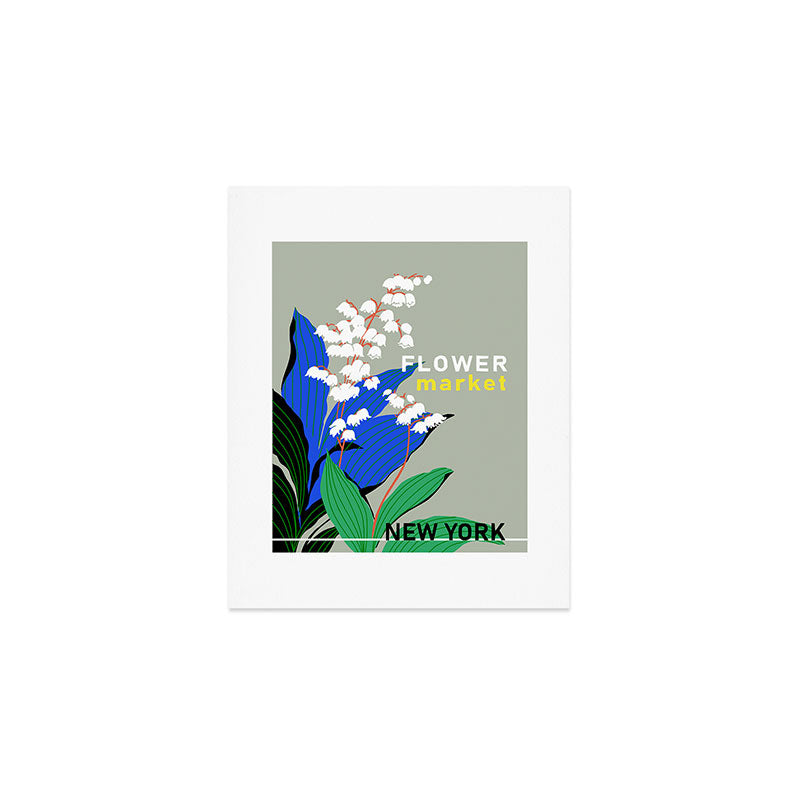 Flower Market New York Art Print Gallery Image 1