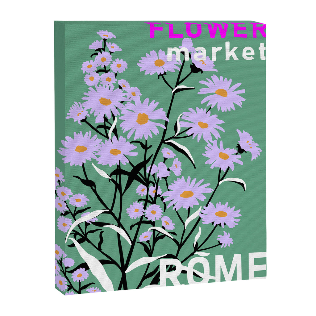 Flower Market Rome Canvas Print Gallery Image 6