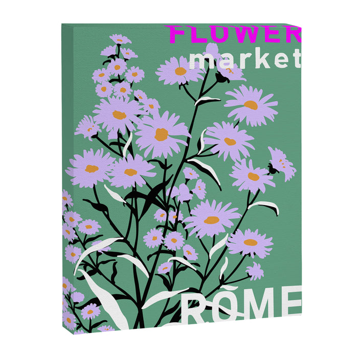 Flower Market Rome Canvas Print Gallery Image 1