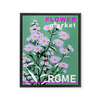 Flower Market Rome Framed Canvas Print Gallery Image 6