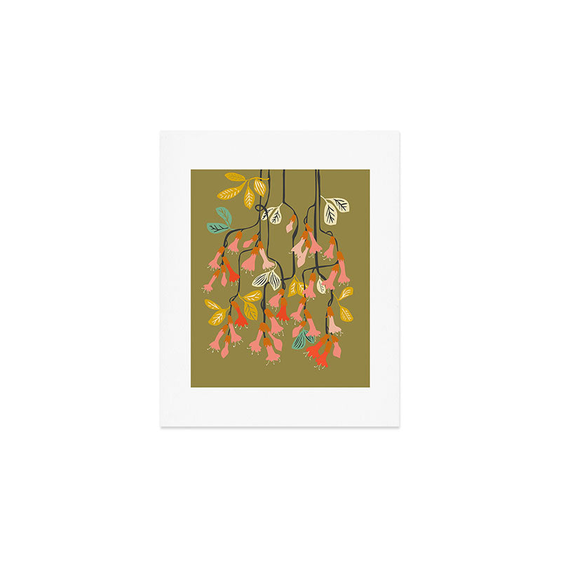 Flower of affection autumn colored fuchsia Art Print Gallery Image 1