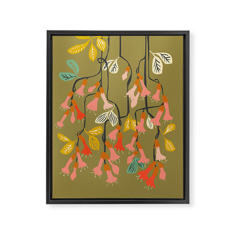 Flower of affection autumn colored fuchsia Framed Canvas Print Gallery Image 6