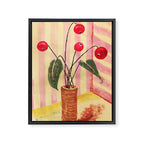 Flowers in a vase 1 Framed Canvas Print Gallery Image 6