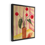 Flowers in a vase 1 Framed Canvas Print Gallery Image 2