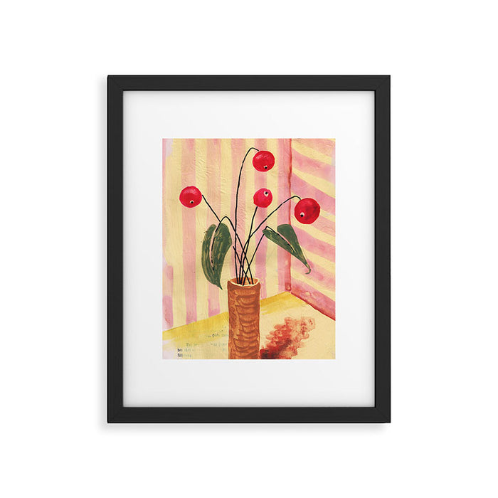 Flowers in a vase 1 Framed Art Print Gallery Image 1