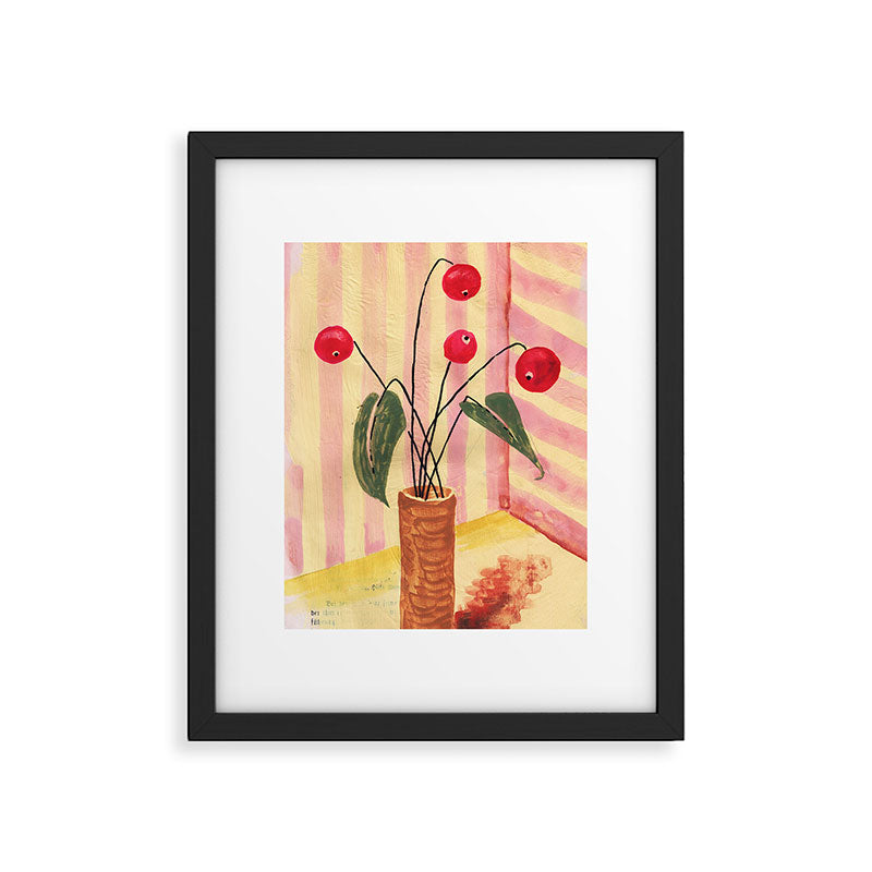 Flowers in a vase 1 Framed Art Print Gallery Image 5