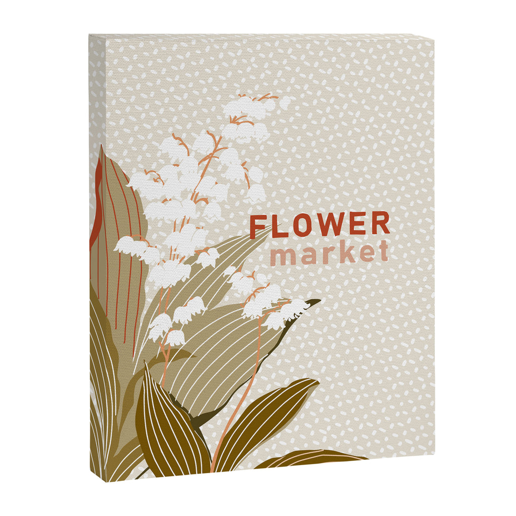 Flowers market: lily of the valley earthy toned Canvas Print Gallery Image 6