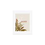 Flowers market: lily of the valley earthy toned Art Print Gallery Image 1