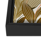 Flowers market: lily of the valley earthy toned Framed Canvas Print Gallery Image 3