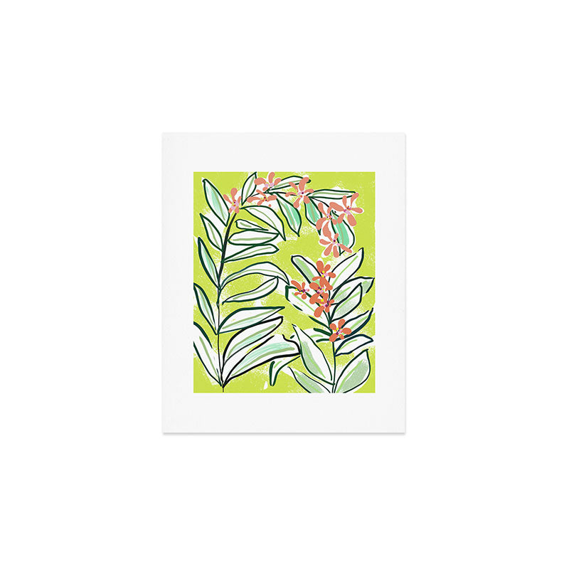 Freestyle branch with flowers Art Print Gallery Image 1
