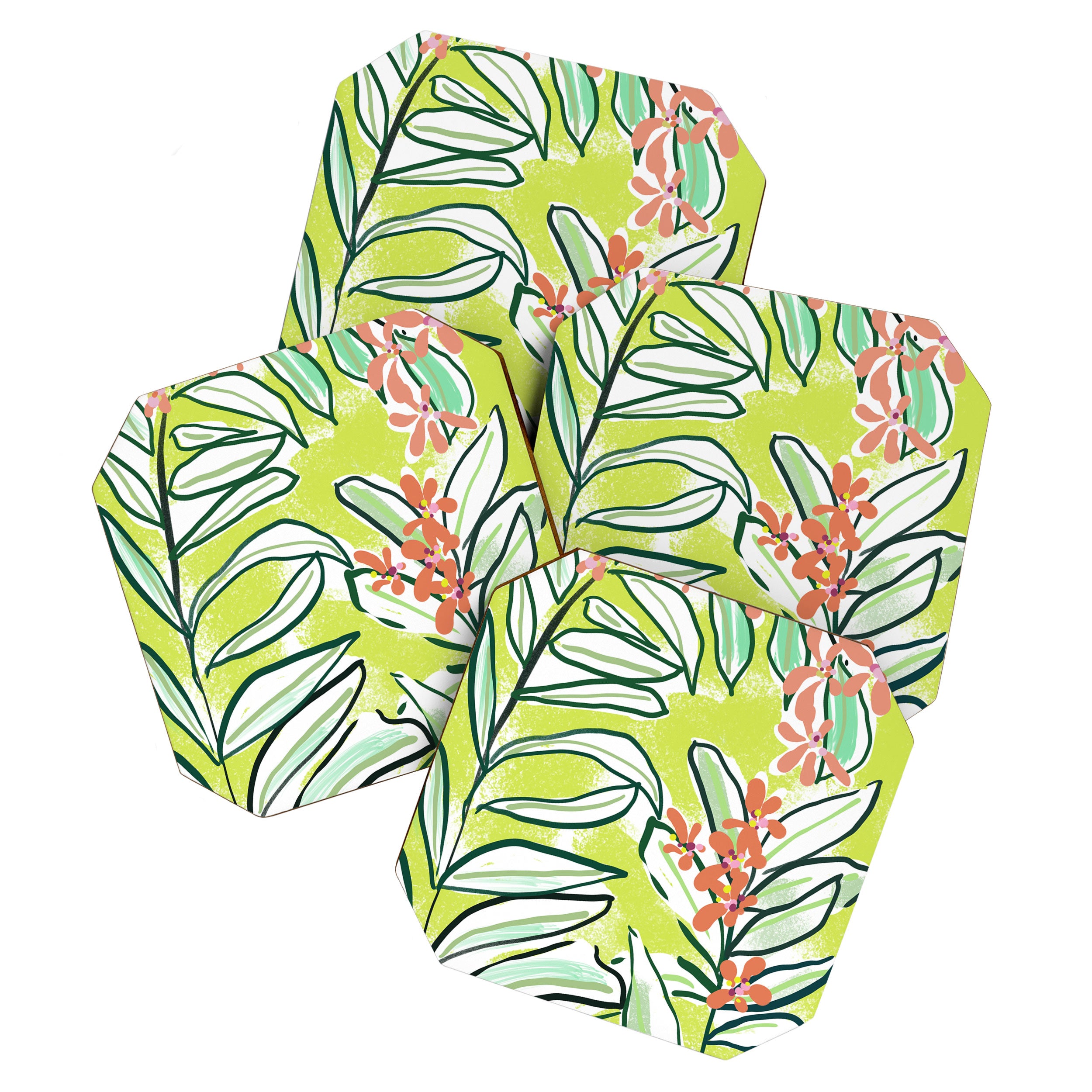 Freestyle branch with flowers Coaster Gallery Image 1