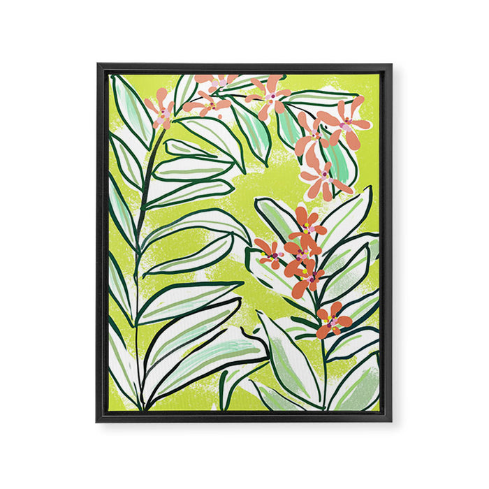 Freestyle branch with flowers Framed Canvas Print Gallery Image 1