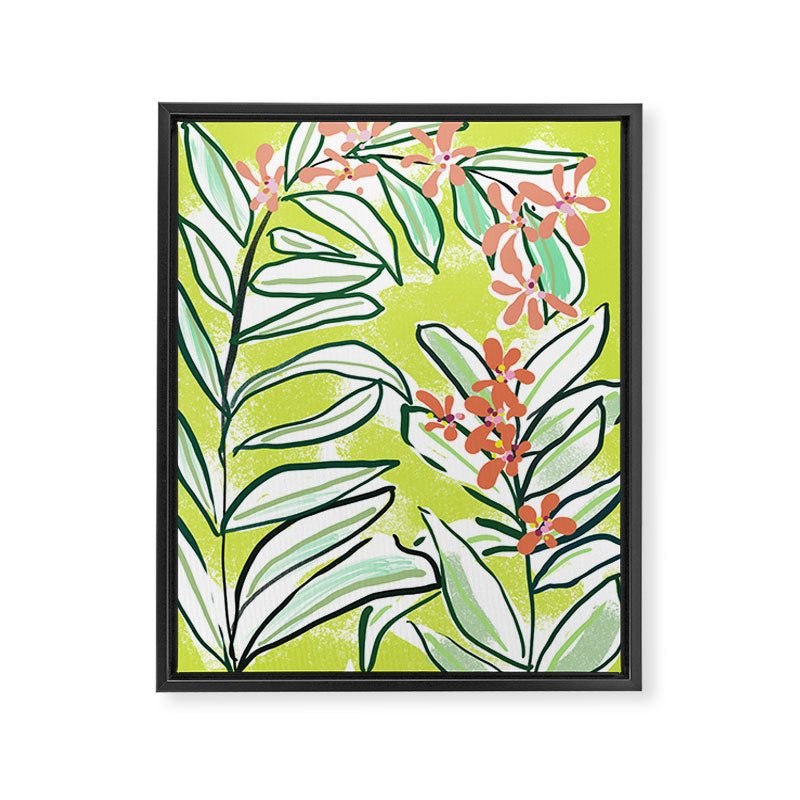 Freestyle branch with flowers Framed Canvas Print Gallery Image 6