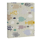 Fresh fish on warm grey pattern Canvas Print Gallery Image 6