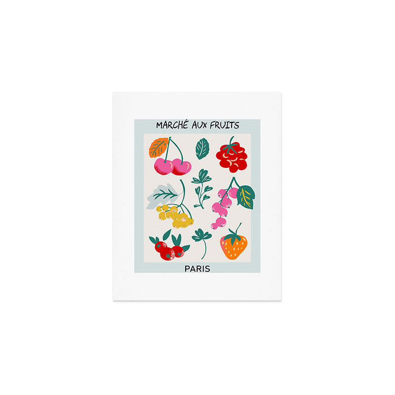 Fruit Market Paris Art Print Gallery Image 1