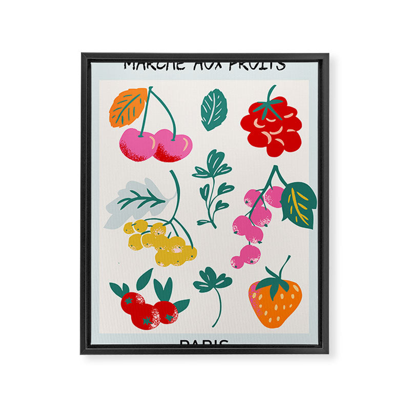Fruit Market Paris Framed Canvas Print Gallery Image 6