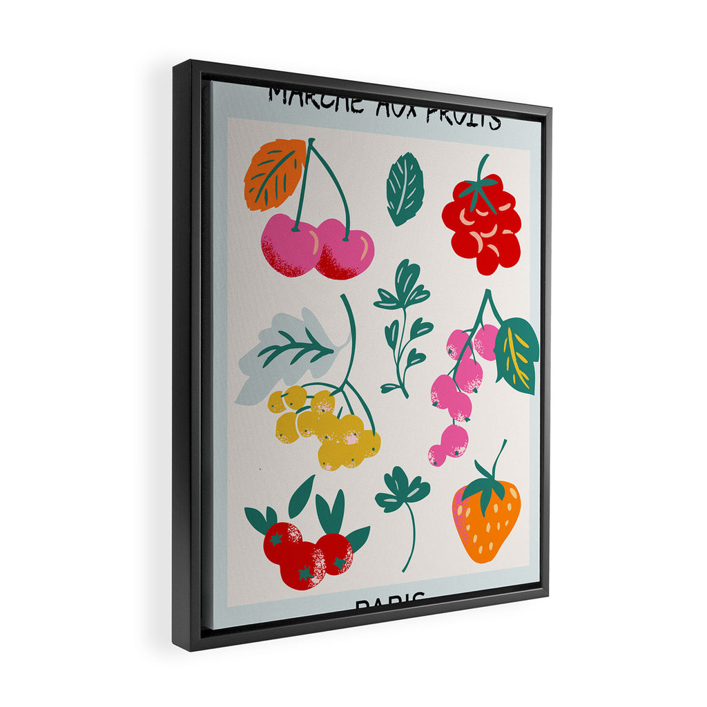 Fruit Market Paris Framed Canvas Print Gallery Image 2