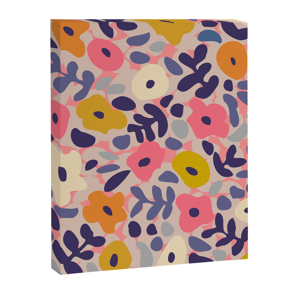 Funny sunny floral pattern Canvas Print Gallery Image 6