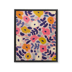 Funny sunny floral pattern Framed Canvas Print Gallery Image 6
