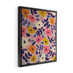 Funny sunny floral pattern Framed Canvas Print Gallery Image 2