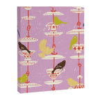 Garden Bird feeding happy pink Canvas Print Gallery Image 6