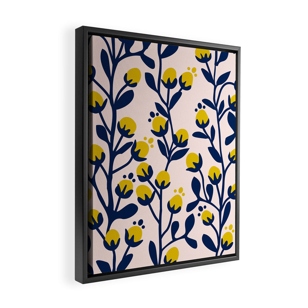 Garden Dreamer: flower buds Framed Canvas Print Gallery Image 2
