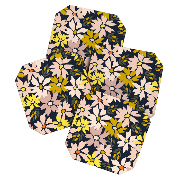 Garden time - bold floral pattern Coaster Gallery Image 1