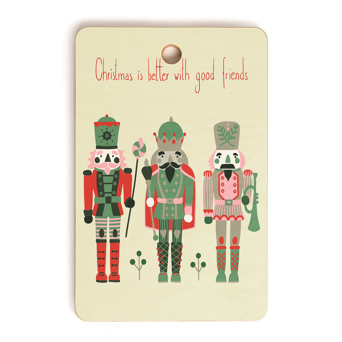 Good old nutcracker friends cream white Cutting Board Gallery Image 1