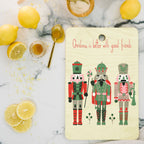 Good old nutcracker friends cream white Cutting Board Gallery Image 2