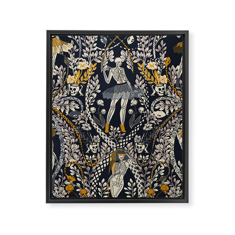 Gothic fashionista dark Framed Canvas Print Gallery Image 6