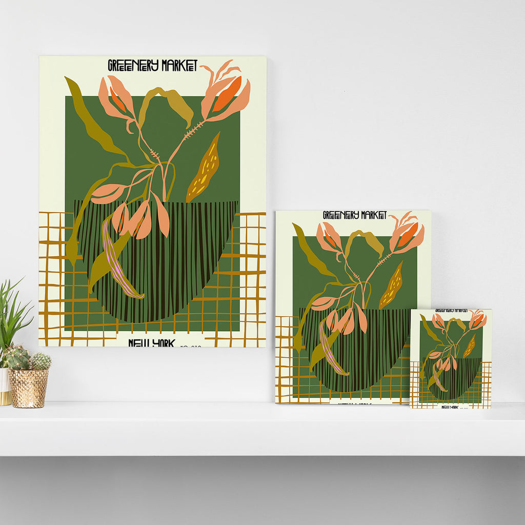 Greenery Market New York Canvas Print Gallery Image 3