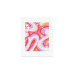 Groovy Party swirls pink Art Print Gallery Image 1