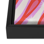 Groovy Party swirls pink Framed Canvas Print Gallery Image 3