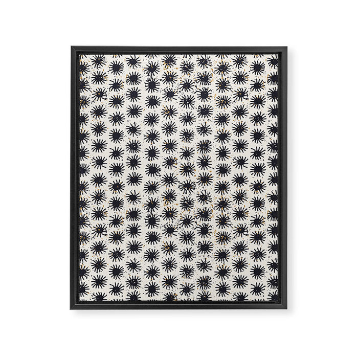 Happy nordic blue sun Framed Canvas Print Gallery Image 1