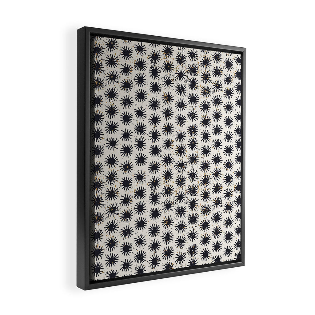 Happy nordic blue sun Framed Canvas Print Gallery Image 2