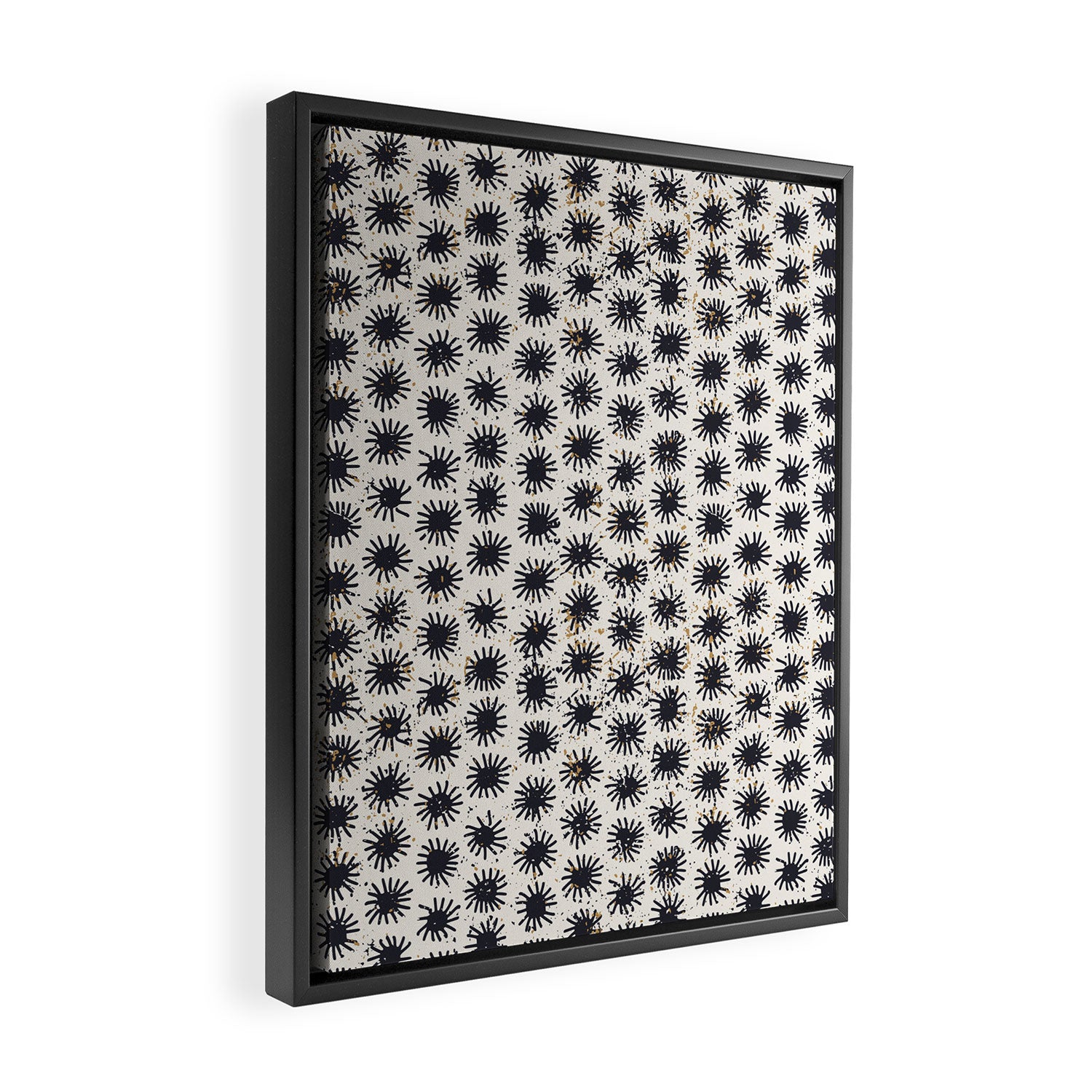 Happy nordic blue sun Framed Canvas Print Gallery Image 2