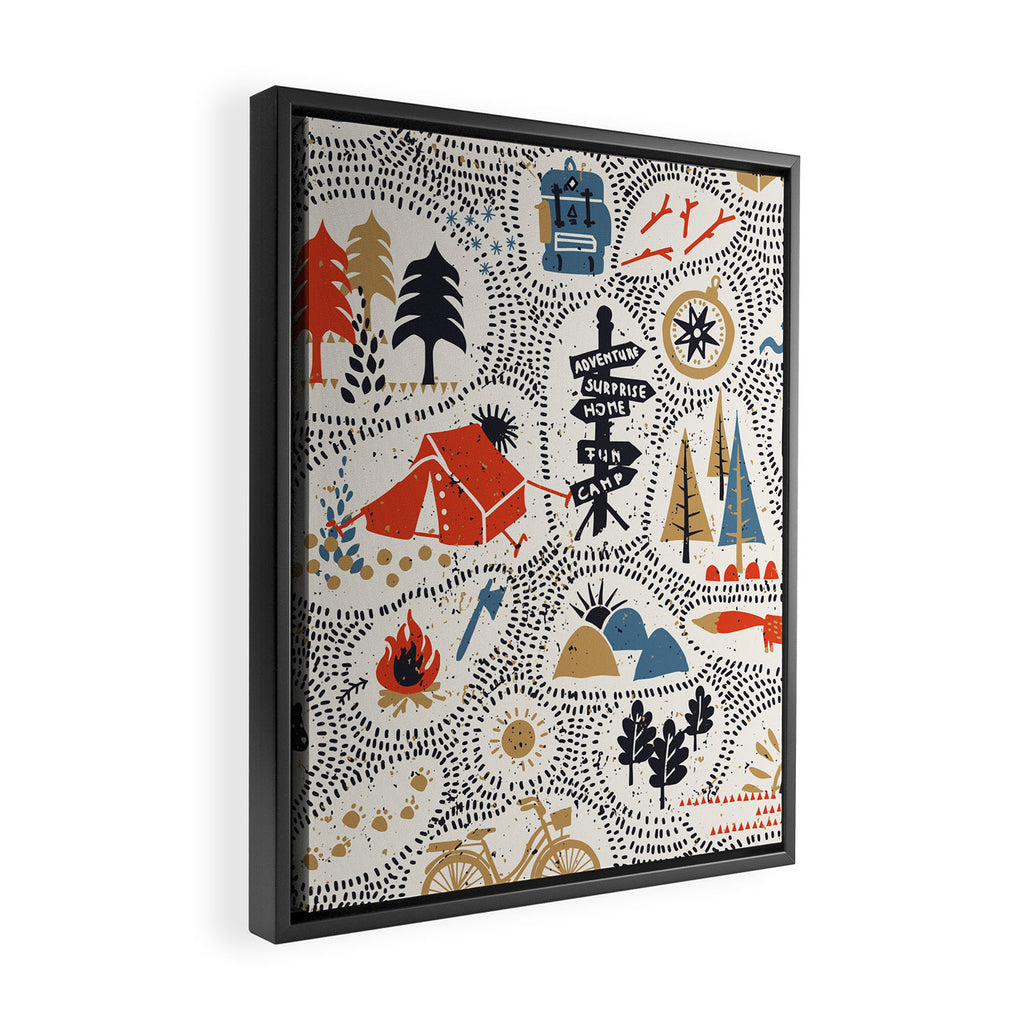 Hinking by day Framed Canvas Print Gallery Image 2