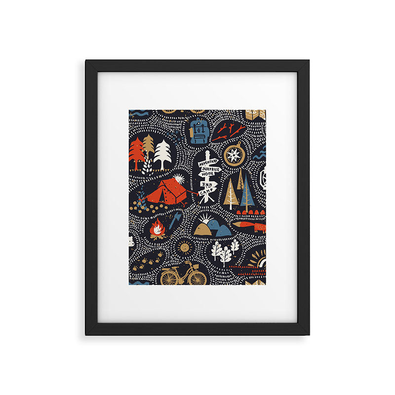 Hinking in the dark Framed Art Print Gallery Image 4