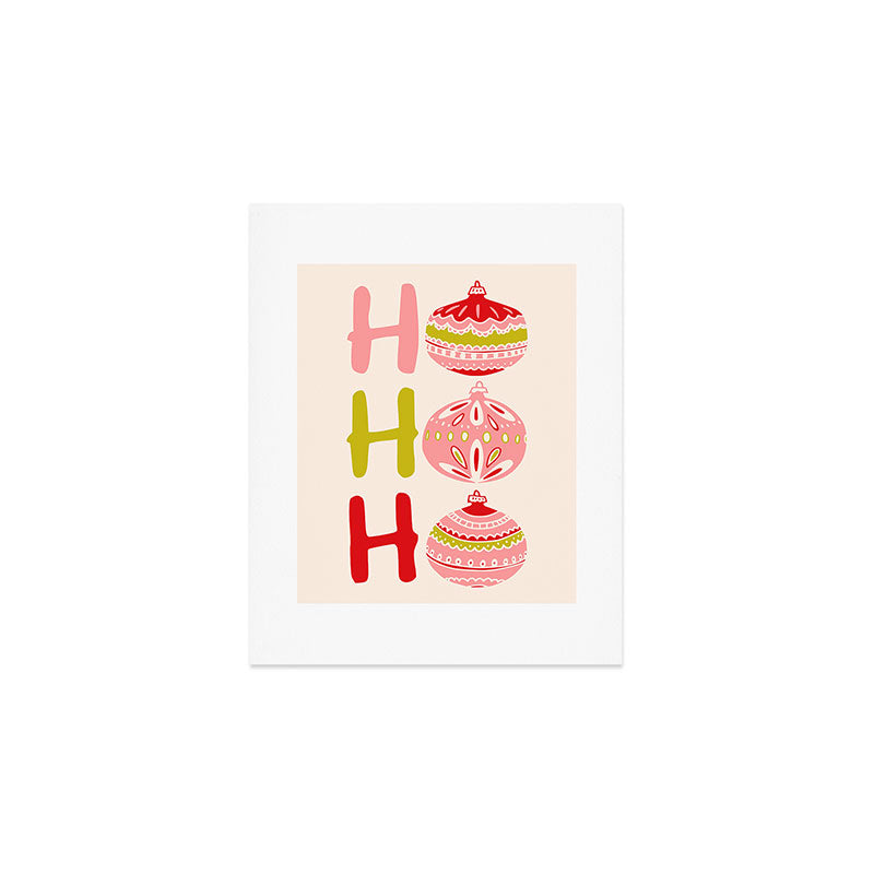 HoHoHo Cheerful little Christmas Illustration Art Print Gallery Image 1