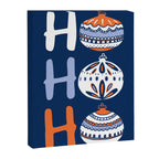 HoHoHo Cheerful little Christmas Illustration blue Canvas Print Gallery Image 6