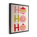 HoHoHo Cheerful little Christmas Illustration Framed Canvas Print Gallery Image 2