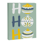 HoHoHo Cheerful little Christmas Illustration mint Canvas Print Gallery Image 6