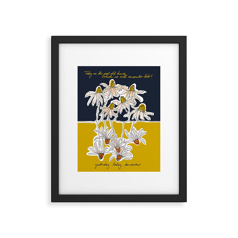 How time goes by - coneflower Framed Art Print Gallery Image 5