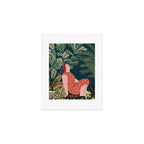 Inhale green  - jungle night at home Art Print Gallery Image 1
