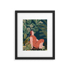 Inhale green  - jungle night at home Framed Art Print Gallery Image 5