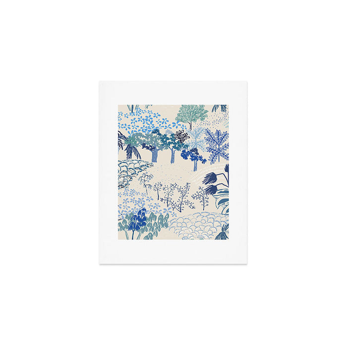 Italian landscape blue Art Print Gallery Image 1