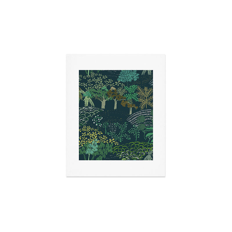 Italian landscape dark green Art Print Gallery Image 1
