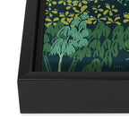 Italian landscape dark green Framed Canvas Print Gallery Image 3